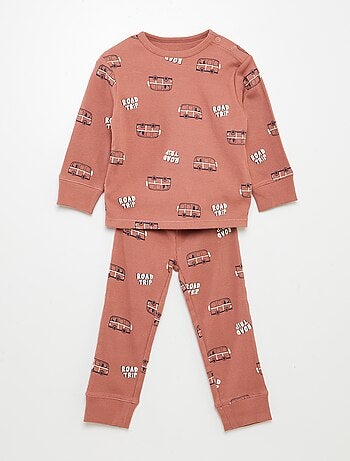 Pyjama imprimé en maille - 2 pièces