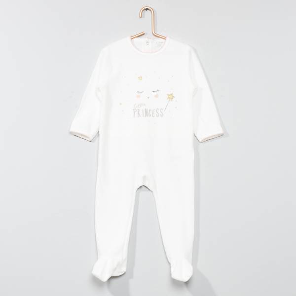 Pyjama Imprime En Velours Bebe Fille Kiabi 10 00