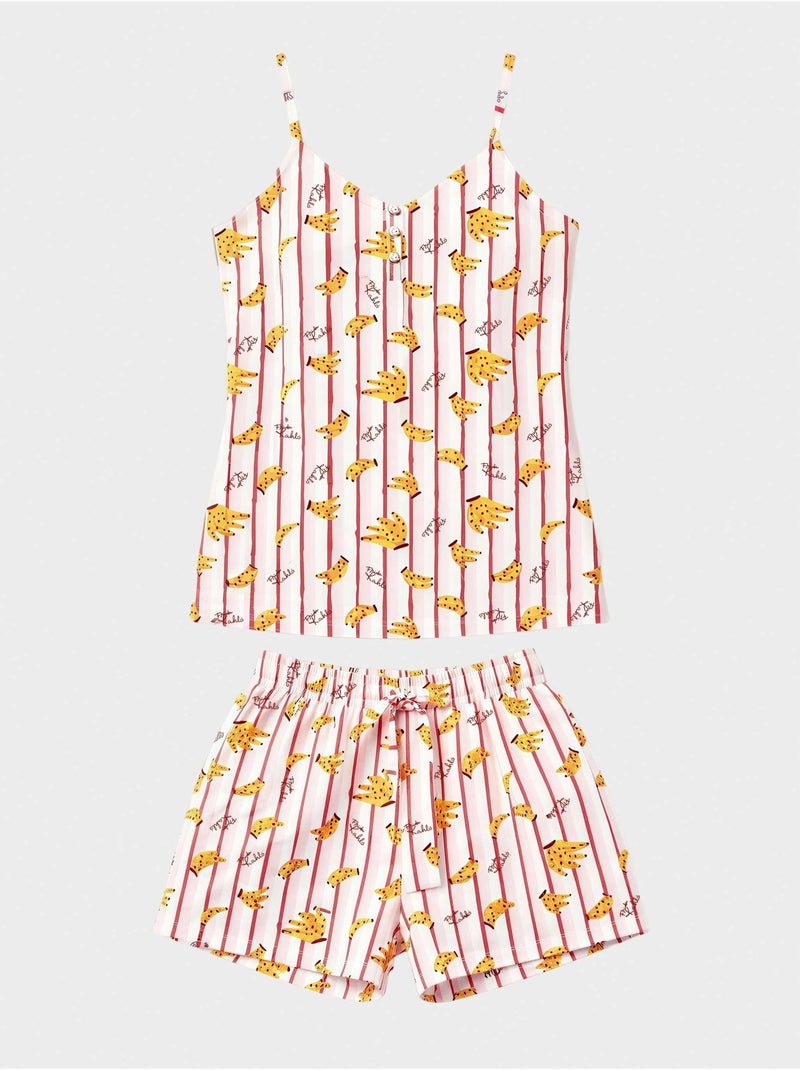 Pyjama imprimé fruits collection frida Multicolore - Kiabi