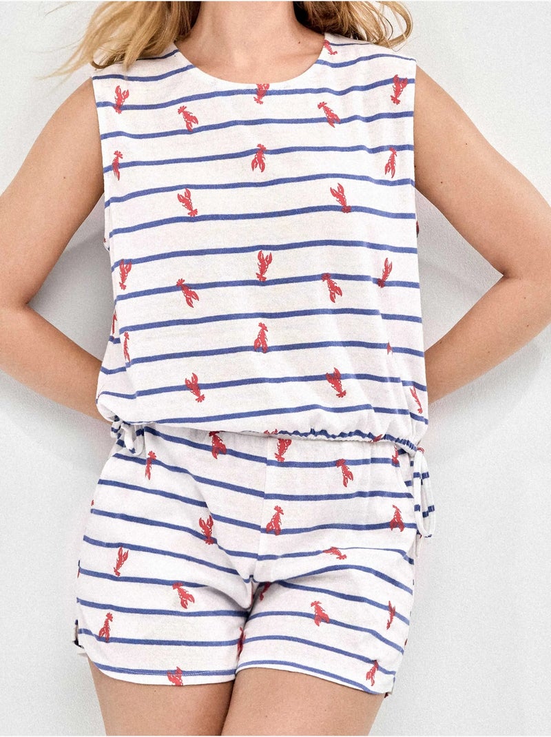 Pyjama imprimé homards Multicolore - Kiabi