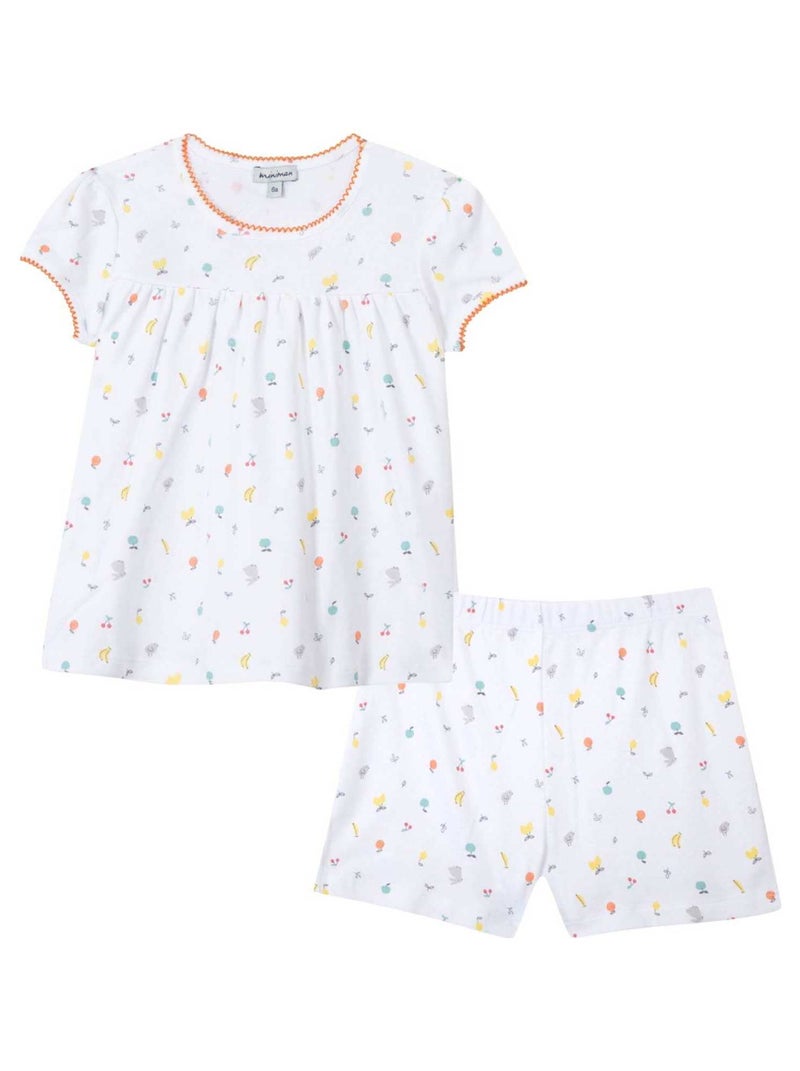 Pyjama Imprimé Oeko-tex 'miniman' Blanc - Kiabi