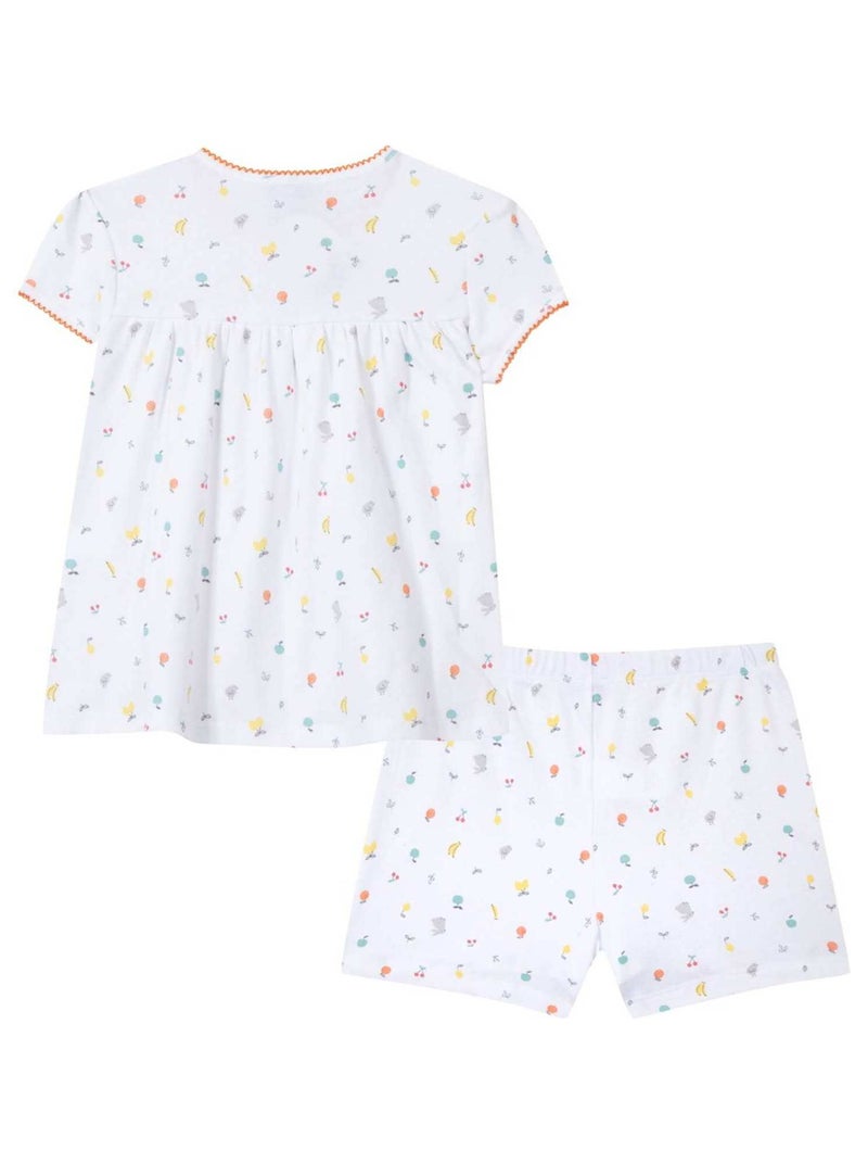 Pyjama Imprimé Oeko-tex 'miniman' Blanc - Kiabi