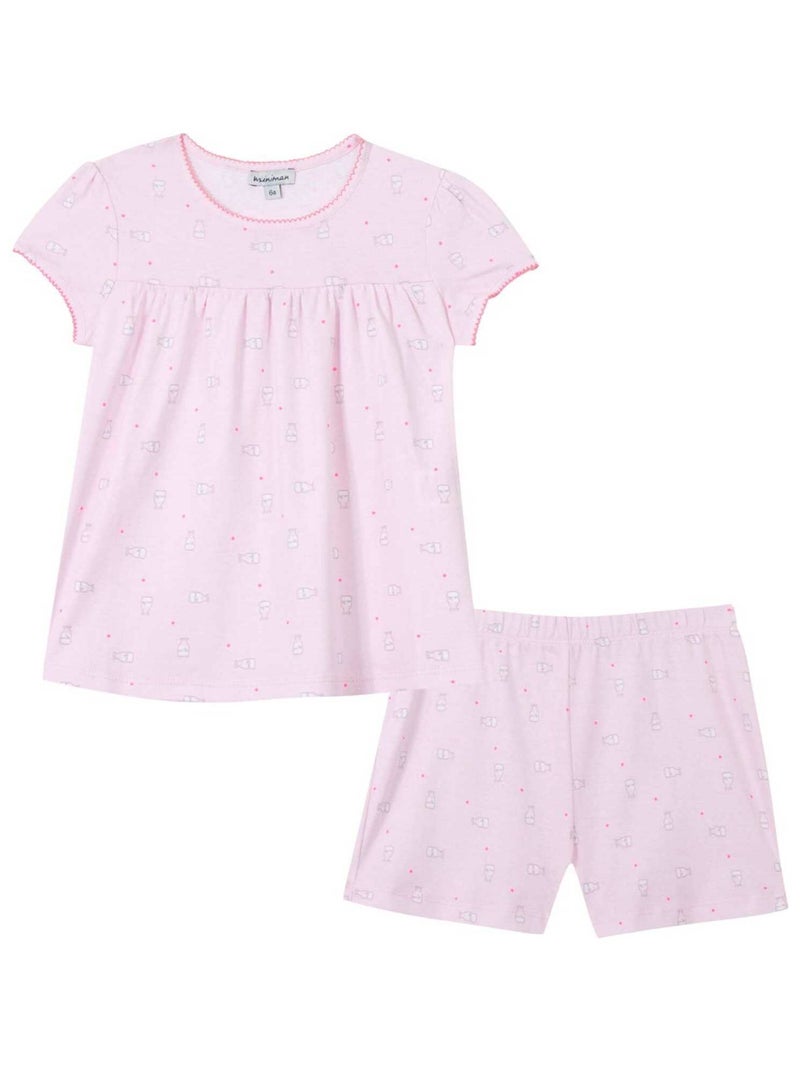 Pyjama Imprimé Oeko-tex 'miniman' Rose pâle - Kiabi