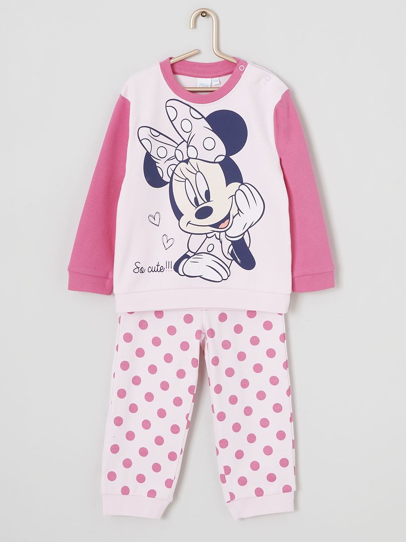 Pyjama interlock 'Minnie' rose - Kiabi