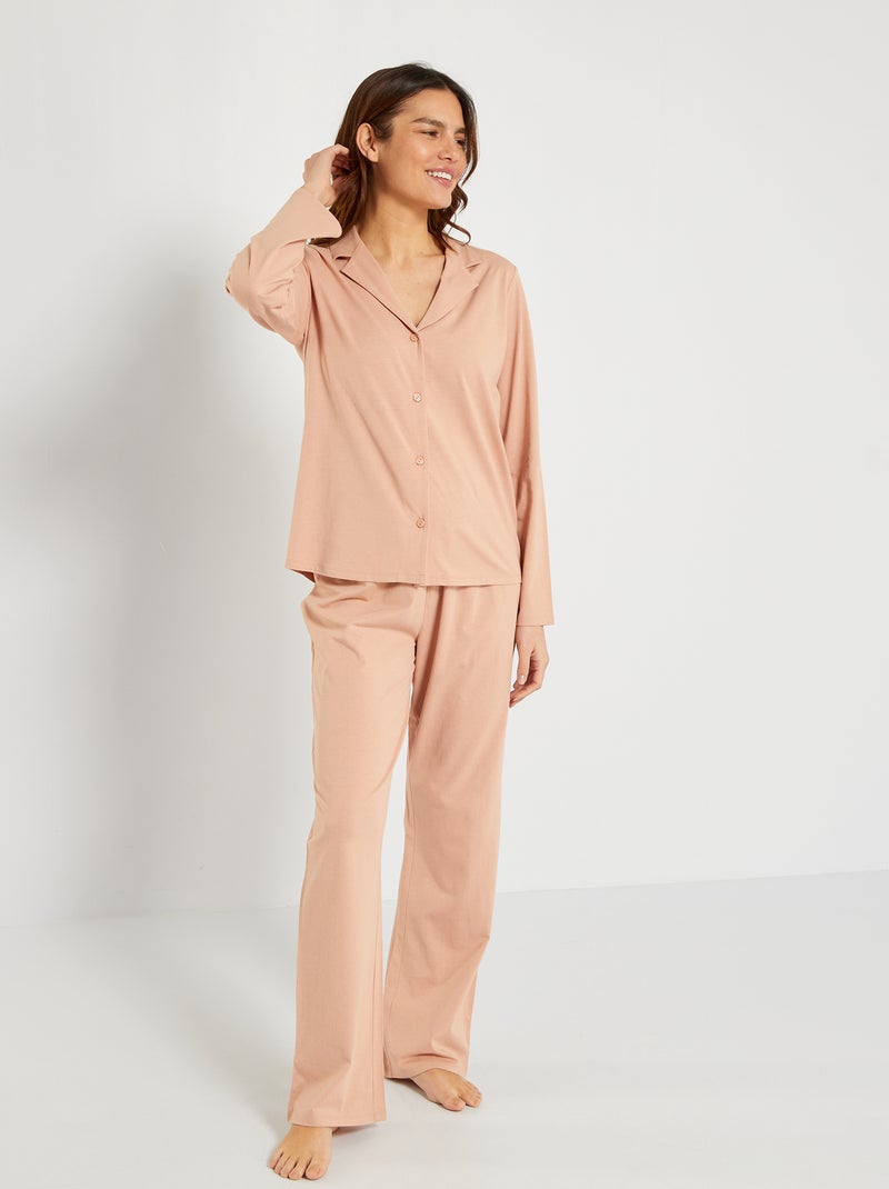 Pyjama jersey - 2 pièces Rose - Kiabi