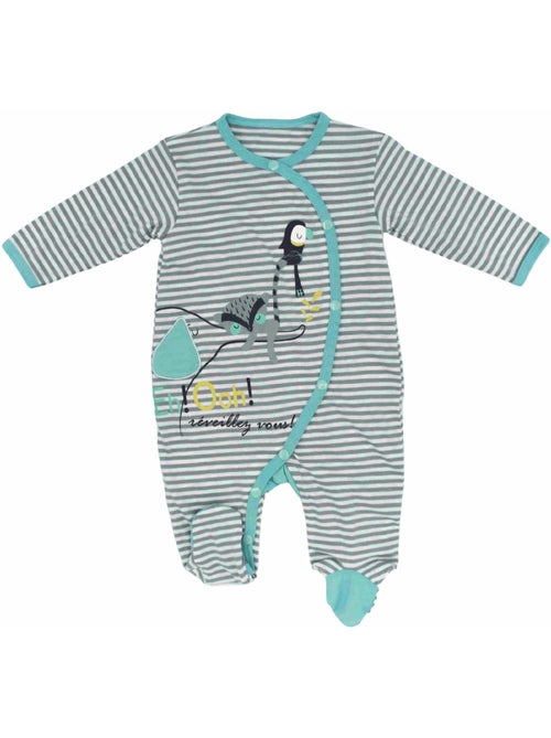 Pyjama Jersey 'baby Tropical''doo&bo' - Kiabi