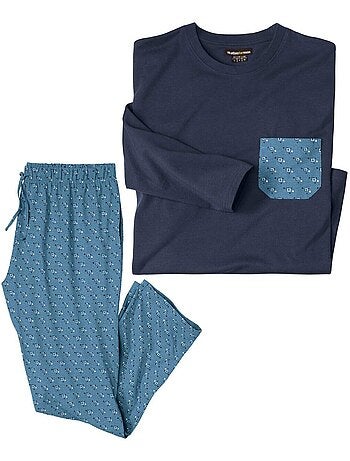 Le pyjama coton fantaisie bicolore - atlas for men