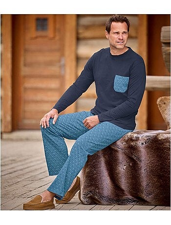 Le pyjama coton fantaisie bicolore - atlas for men
