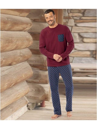 Pyjama Jersey Bicolore Fantaisie   - ATLAS FOR MEN