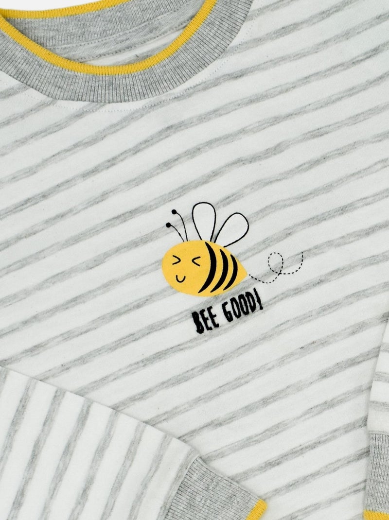Pyjama Jersey 'demain''doo&bo' Gris - Kiabi