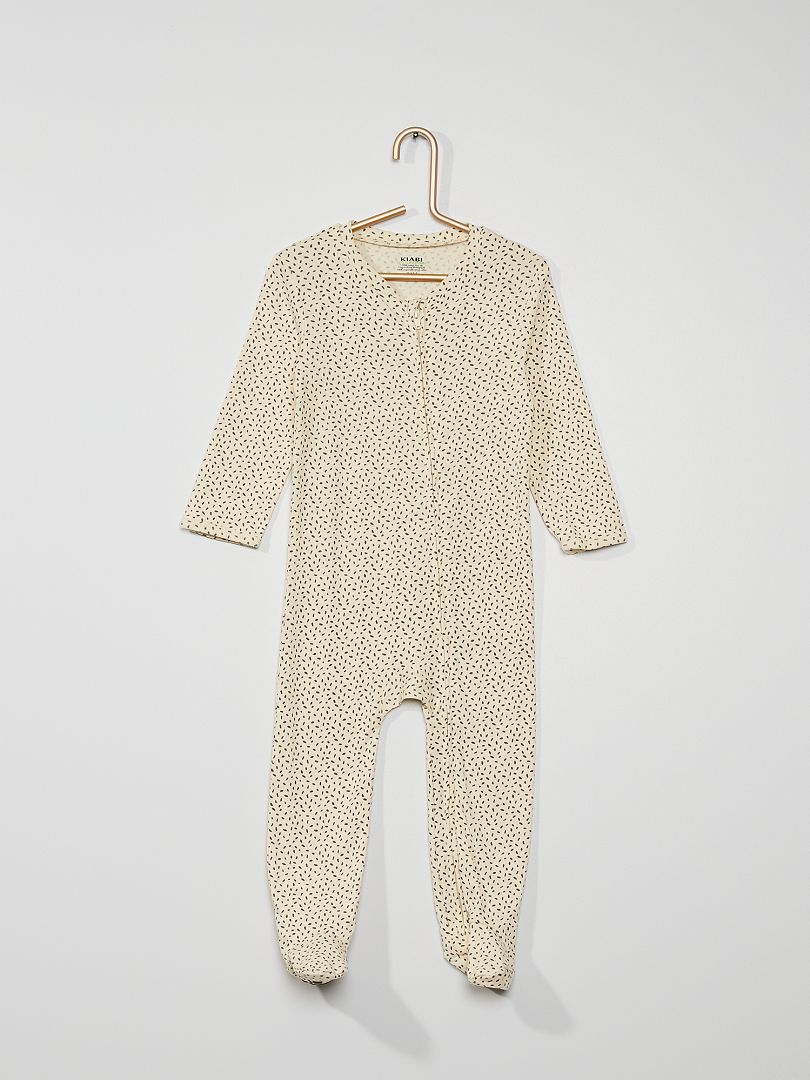 Pyjama jersey écru - Kiabi