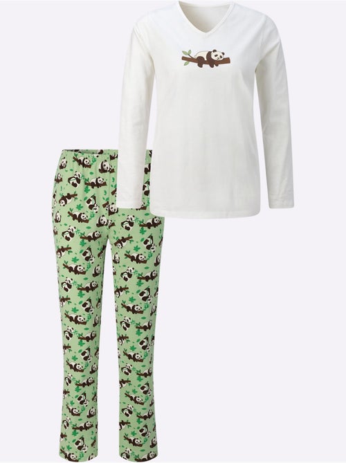 Pyjama Jersey Fin - Taille Standard - Moda Vilona - Kiabi Pyjama Jersey Fin - Taille Standard - Moda Vilona - Kiabi