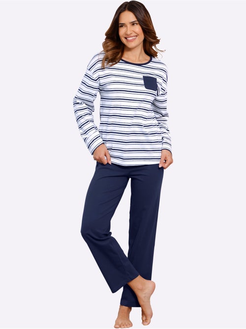 Pyjama Jersey Fin - Taille Standard - Moda Vilona - Kiabi Pyjama Jersey Fin - Taille Standard - Moda Vilona - Kiabi