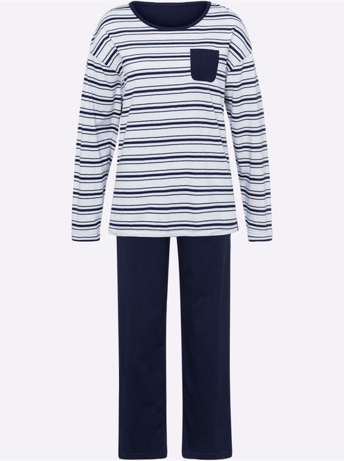 Pyjama Jersey Fin - Taille Standard - Moda Vilona - Kiabi Pyjama Jersey Fin - Taille Standard - Moda Vilona - Kiabi
