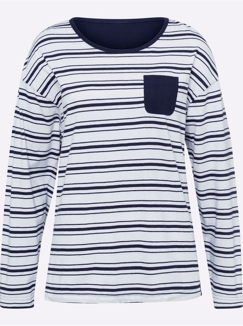 Pyjama Jersey Fin - Taille Standard - Moda Vilona - Kiabi Pyjama Jersey Fin - Taille Standard - Moda Vilona - Kiabi