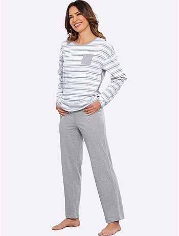 Pyjama Jersey Fin - Taille Standard - Moda Vilona