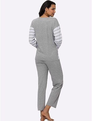 Pyjama Jersey Fin - Taille Standard - Moda Vilona