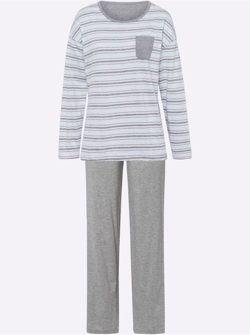 Pyjama Jersey Fin - Taille Standard - Moda Vilona - Kiabi Pyjama Jersey Fin - Taille Standard - Moda Vilona - Kiabi