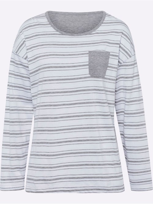 Pyjama Jersey Fin - Taille Standard - Moda Vilona - Kiabi Pyjama Jersey Fin - Taille Standard - Moda Vilona - Kiabi