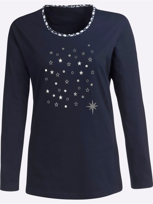 Pyjama jersey fin - taille standard - moda vilona - Kiabi Pyjama jersey fin - taille standard - moda vilona - Kiabi
