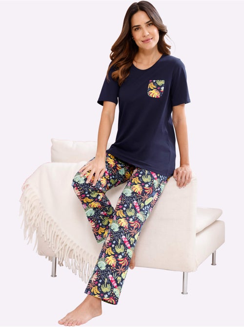 Pyjama Jersey Fin - Taille Standard - Moda Vilona - Kiabi Pyjama Jersey Fin - Taille Standard - Moda Vilona - Kiabi