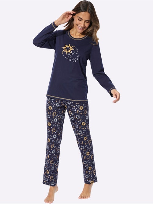 Pyjama Jersey Fin - Taille Standard - Moda Vilona - Kiabi Pyjama Jersey Fin - Taille Standard - Moda Vilona - Kiabi