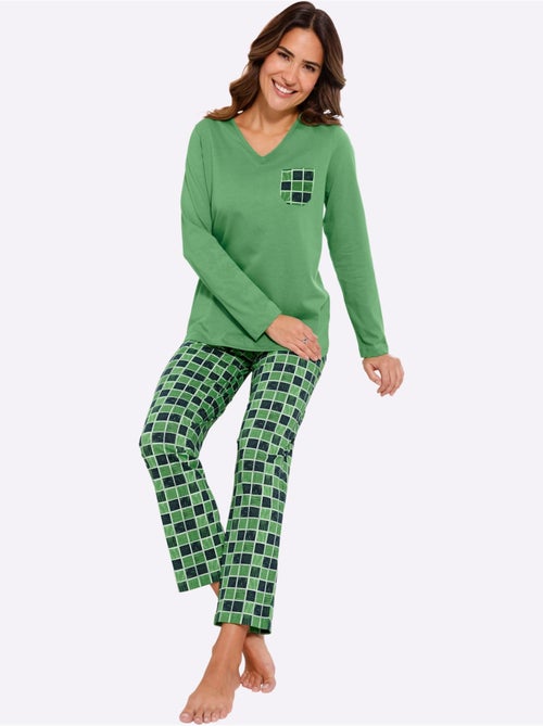 Pyjama Jersey Fin - Taille Standard - Moda Vilona - Kiabi Pyjama Jersey Fin - Taille Standard - Moda Vilona - Kiabi