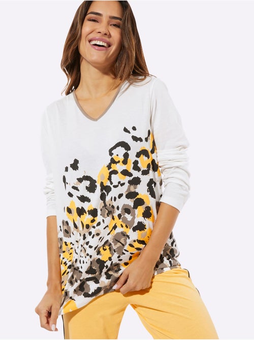 Pyjama Jersey Fin - Taille Standard - Moda Vilona - Kiabi Pyjama Jersey Fin - Taille Standard - Moda Vilona - Kiabi