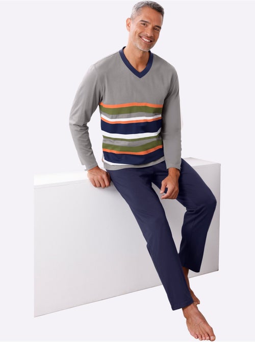Pyjama jersey fin - taille standard - moda vilona - Kiabi