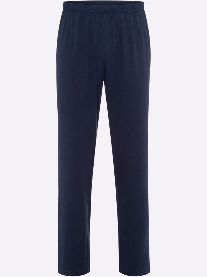 Pyjama jersey fin - taille standard - moda vilona Gris Bleu marine Gris - Kiabi