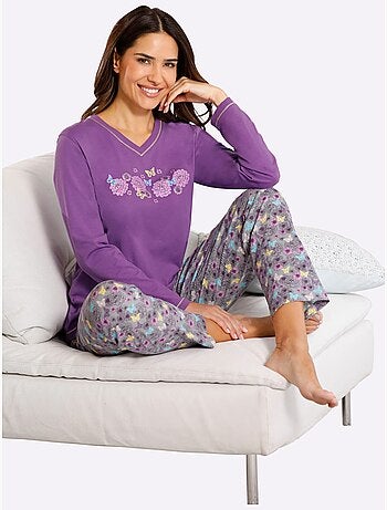 Pyjama Jersey Fin - Taille Standard - Moda Vilona