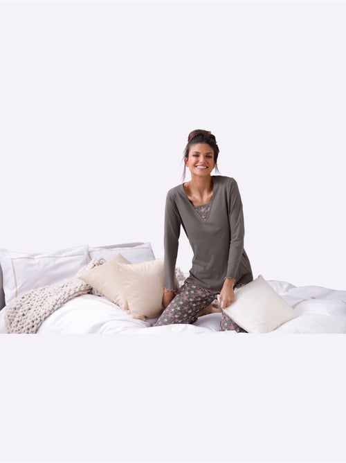 Pyjama jersey fin - taille standard - moda vilona - Kiabi Pyjama jersey fin - taille standard - moda vilona - Kiabi
