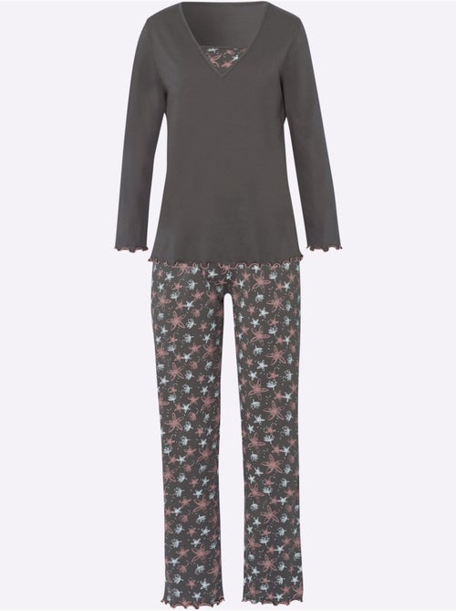 Pyjama jersey fin - taille standard - moda vilona - Kiabi Pyjama jersey fin - taille standard - moda vilona - Kiabi