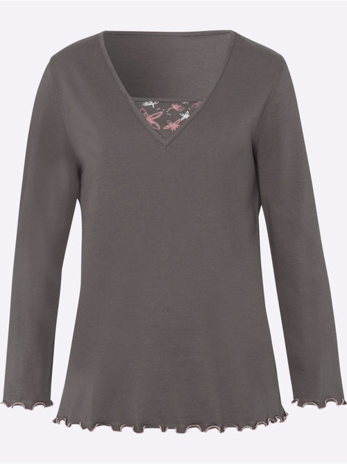 Pyjama jersey fin - taille standard - moda vilona - Kiabi Pyjama jersey fin - taille standard - moda vilona - Kiabi