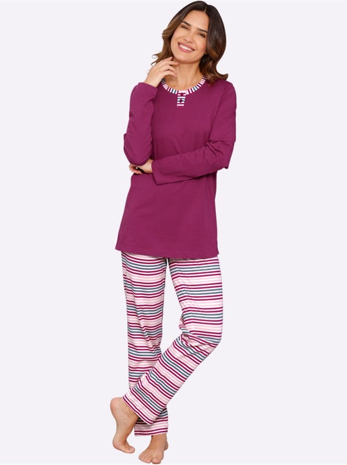 Pyjama jersey fin - taille standard - moda vilona - Kiabi Pyjama jersey fin - taille standard - moda vilona - Kiabi