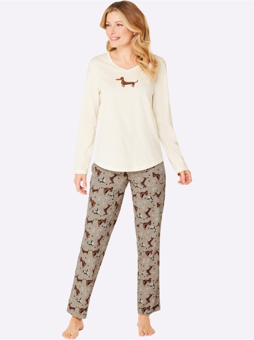 Pyjama Jersey Fin - Taille Standard - Witt - Kiabi Pyjama Jersey Fin - Taille Standard - Witt - Kiabi