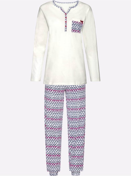 Pyjama jersey fin - taille standard - witt - Kiabi Pyjama jersey fin - taille standard - witt - Kiabi