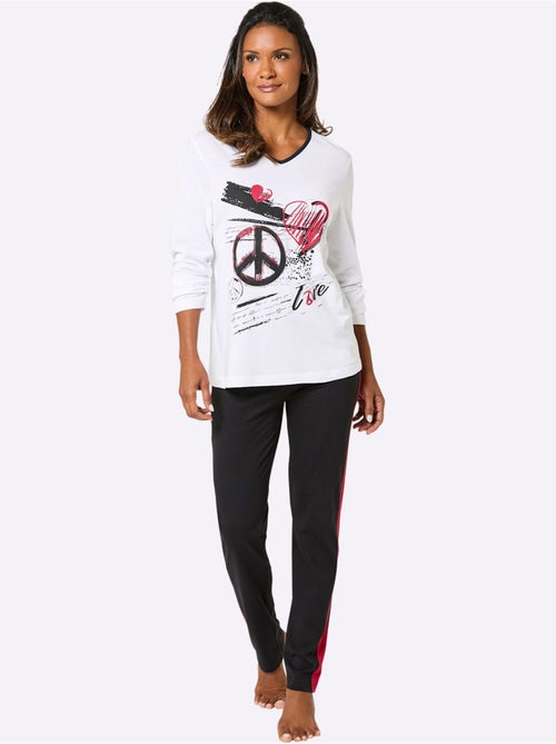 Pyjama jersey fin - taille standard - witt - Kiabi Pyjama jersey fin - taille standard - witt - Kiabi
