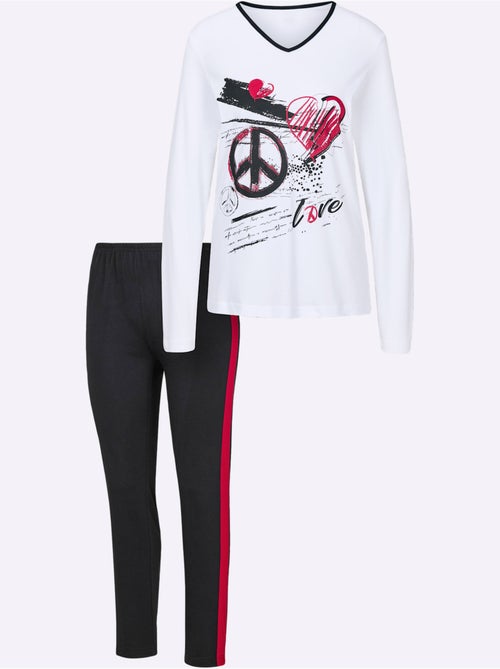 Pyjama jersey fin - taille standard - witt - Kiabi Pyjama jersey fin - taille standard - witt - Kiabi