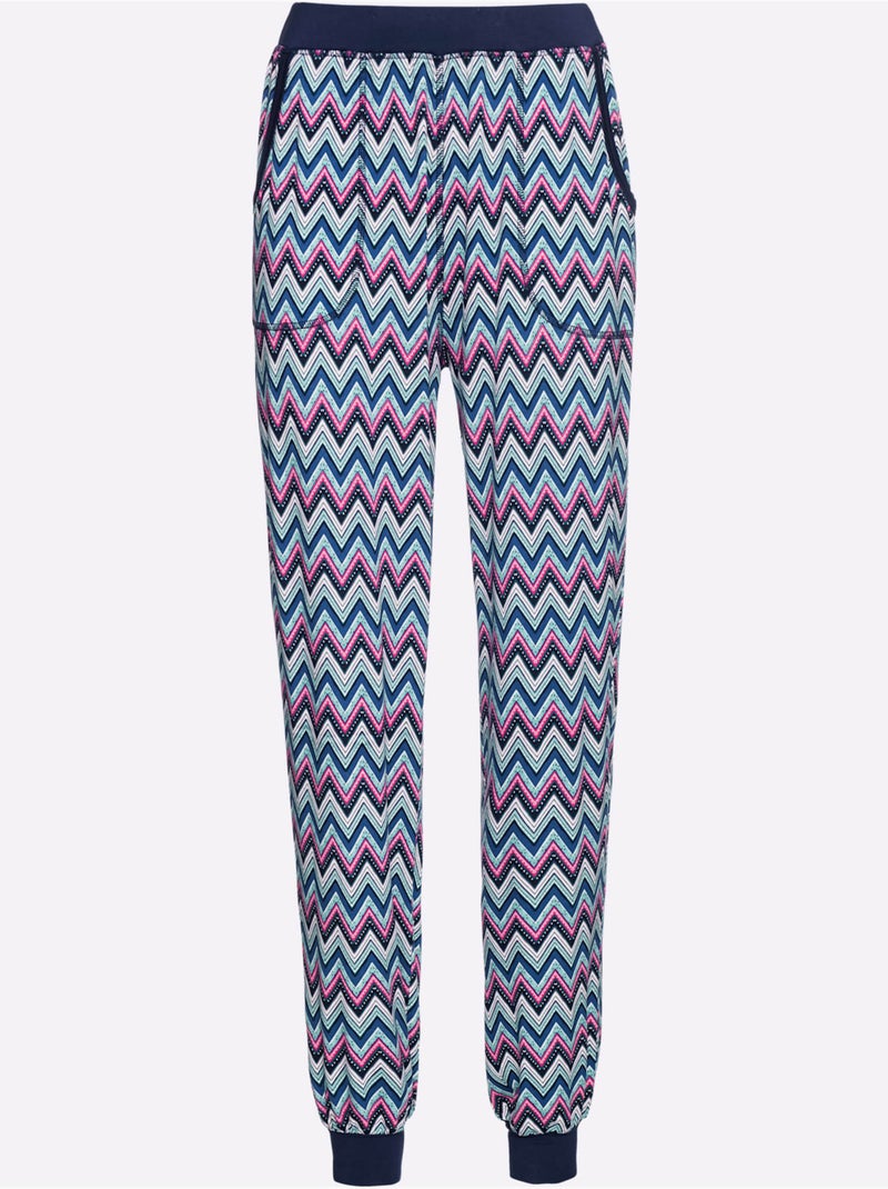 Pyjama jersey fin - taille standard - witt Bleu marine - Kiabi