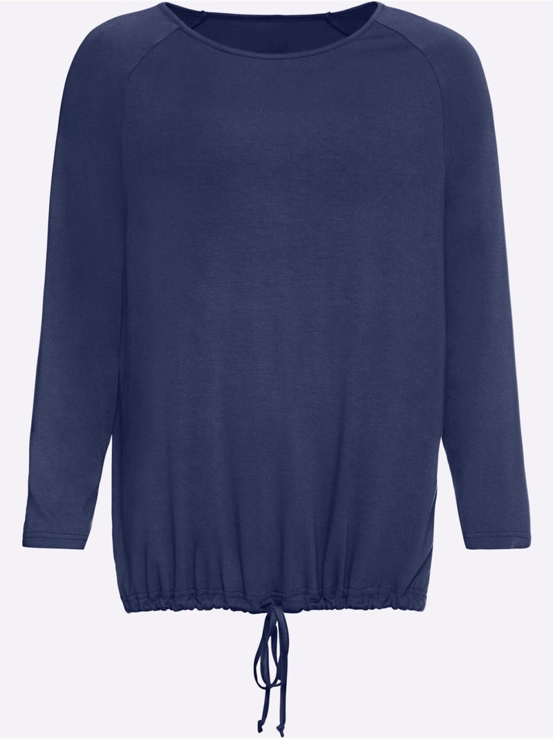 Pyjama jersey fin - taille standard - witt Bleu marine - Kiabi