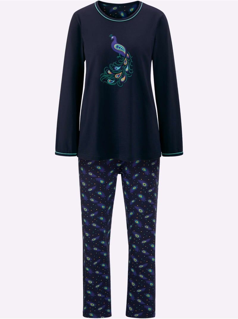 Pyjama Jersey Fin - Taille Standard - Witt Bleu marine - Kiabi