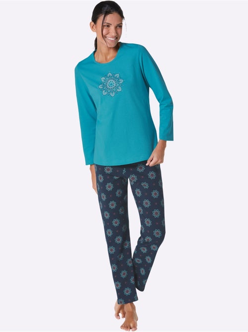 Pyjama jersey fin - taille standard - witt - Kiabi Pyjama jersey fin - taille standard - witt - Kiabi