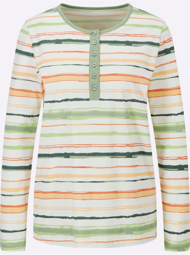 Pyjama Jersey Fin - Taille Standard - Witt Ecru - Kiabi