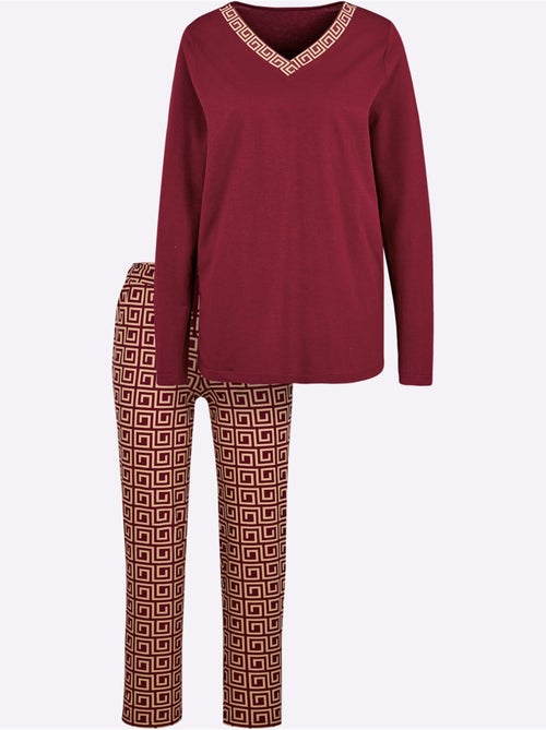 Pyjama Jersey Fin - Taille Standard - Witt - Kiabi Pyjama Jersey Fin - Taille Standard - Witt - Kiabi