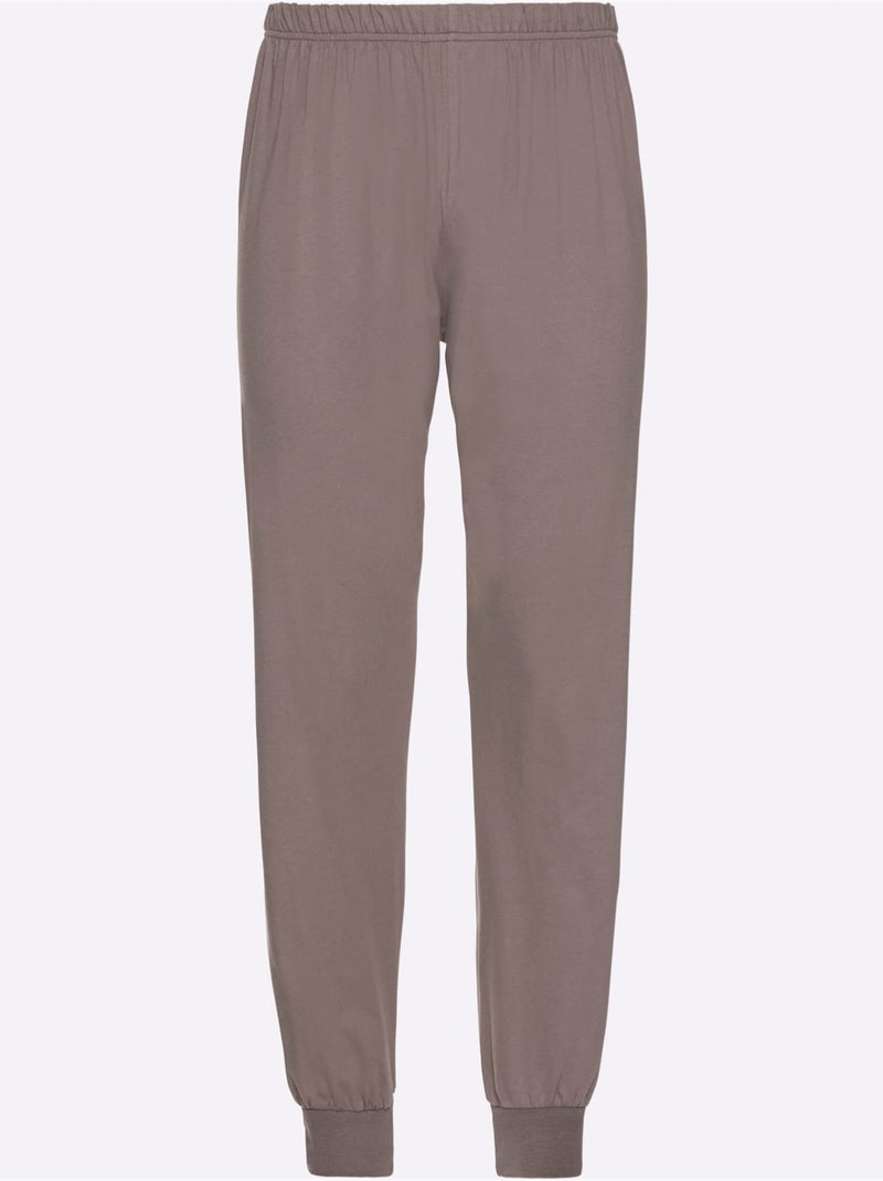 Pyjama Jersey Fin - Taille Standard - Witt Marron - Kiabi