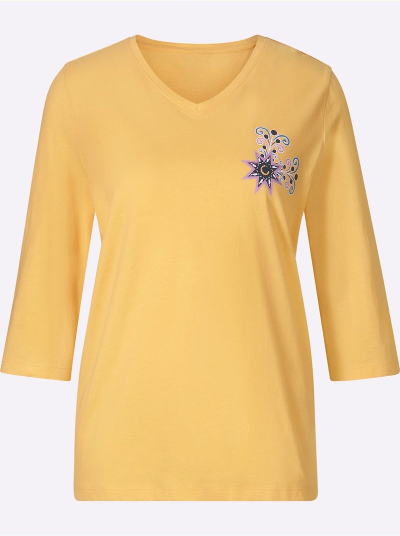 Pyjama jersey fin - taille standard - witt Noir Jaune Bleu - Kiabi