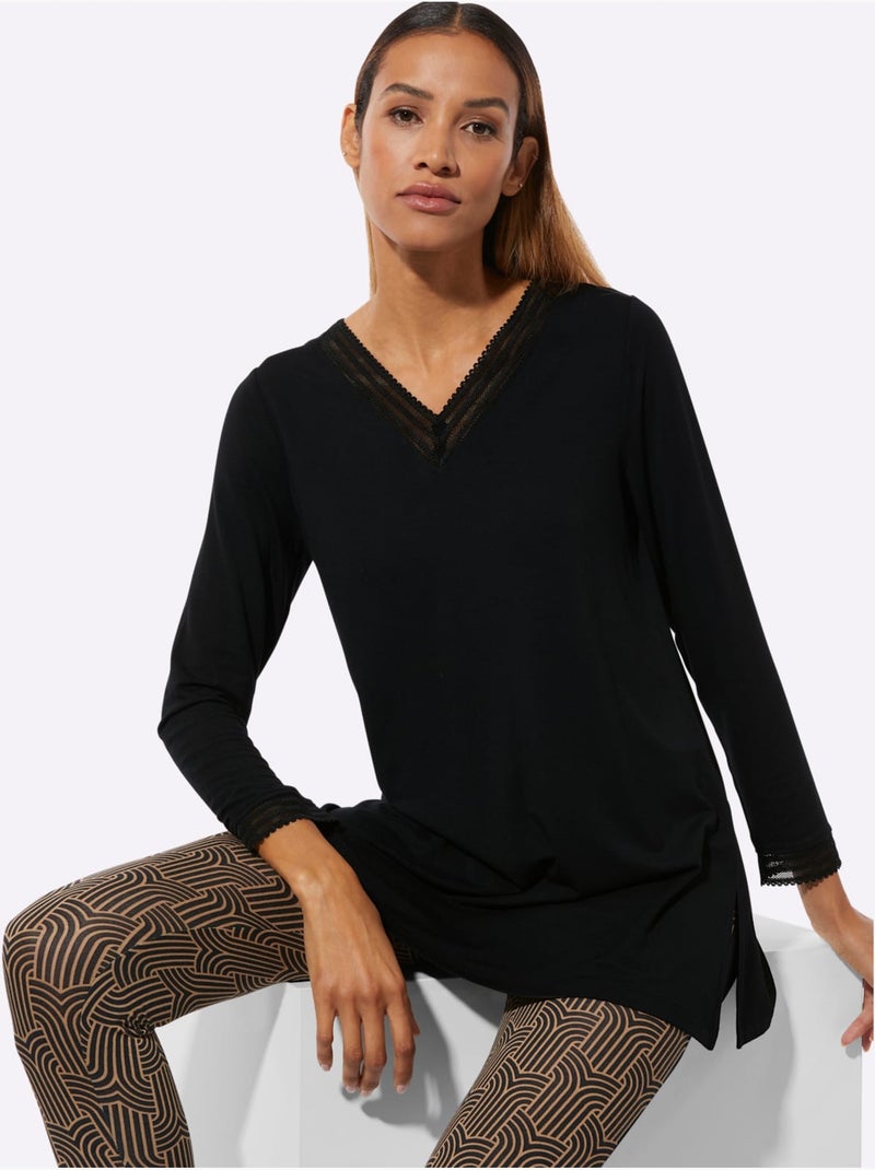 Pyjama Jersey Fin - Taille Standard - Witt Noir Jaune - Kiabi