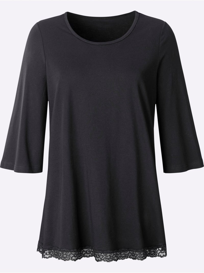 Pyjama Jersey Fin - Taille Standard - Witt Noir - Kiabi