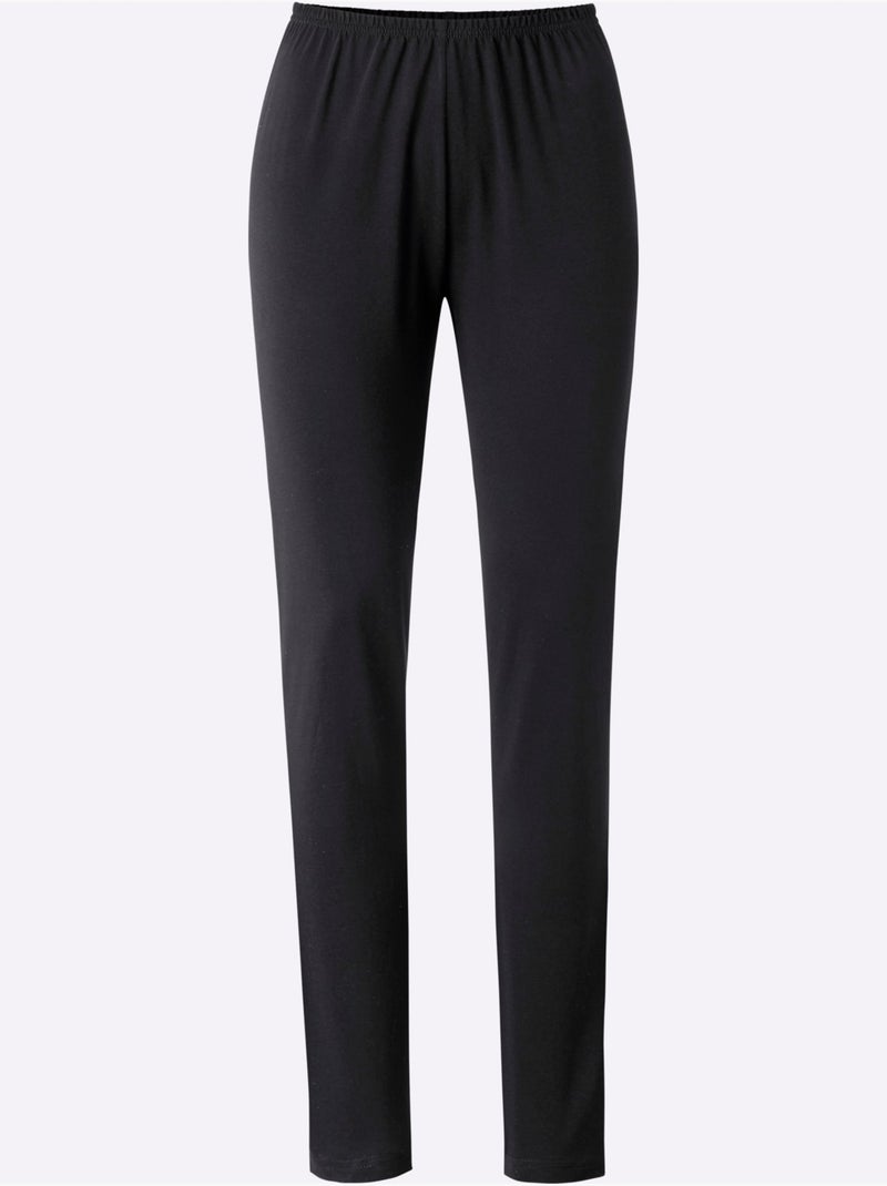 Pyjama Jersey Fin - Taille Standard - Witt Noir - Kiabi